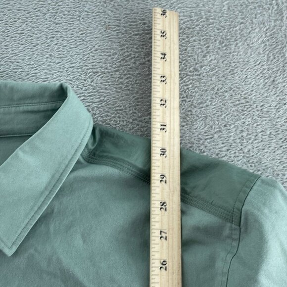 Bass Outdoor XXL Stretch Worker Shacket Lily Pad Green Cotton/Nylon NWT 5219 - Picture 7 of 10
